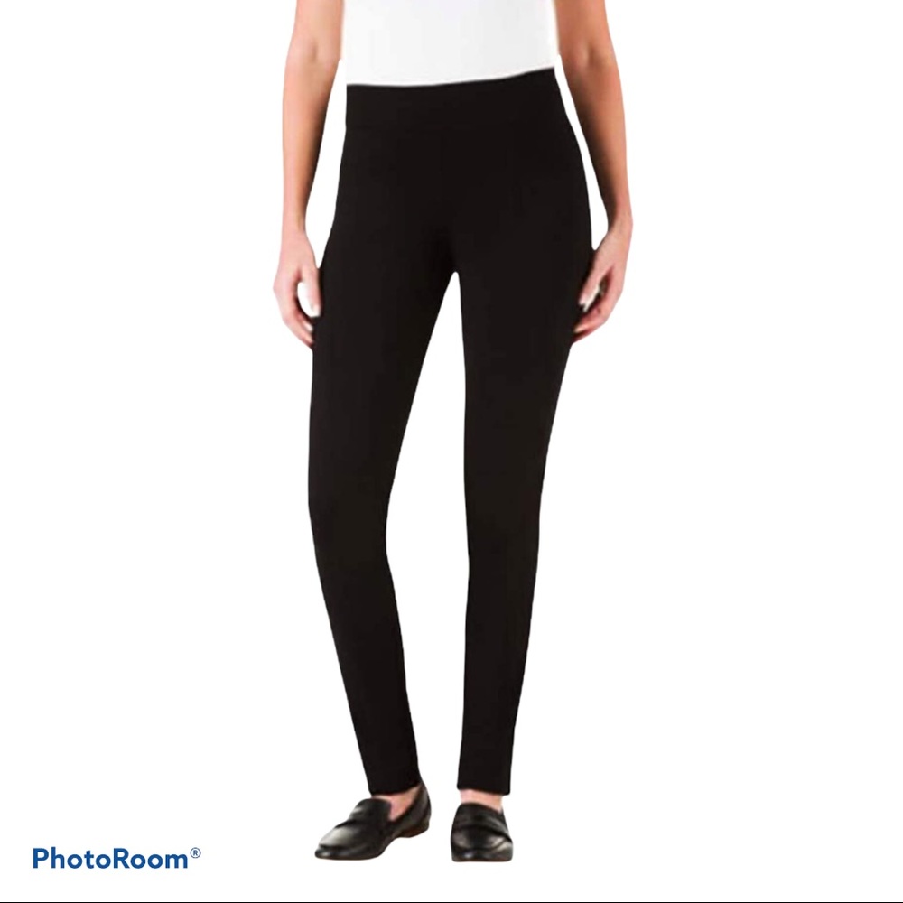 Hilary Radley Sits at Waist Slim Leg Ponte Pant